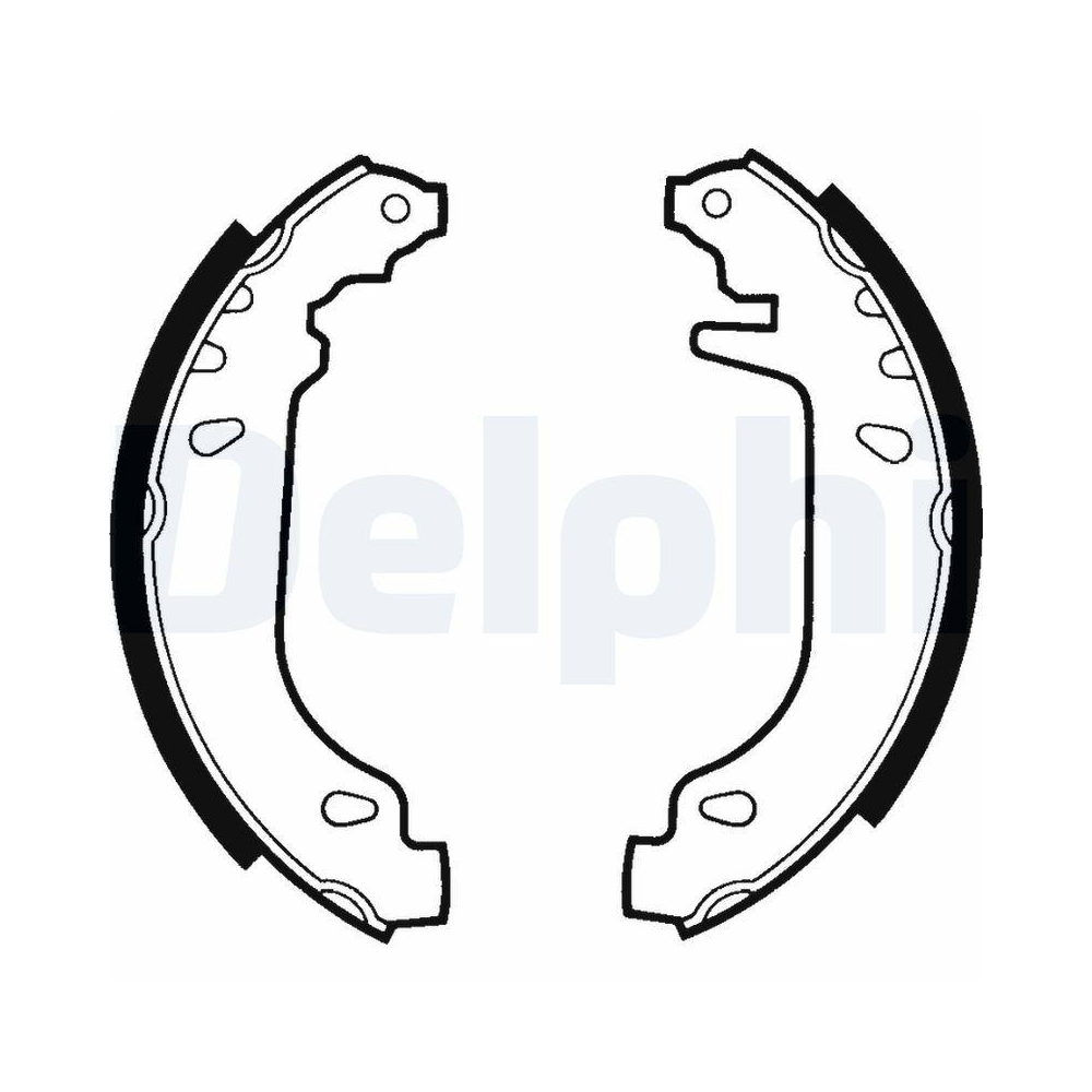 DELPHI LS1404 Bremsbackensatz f&uuml;r RENAULT, Hinterachse
