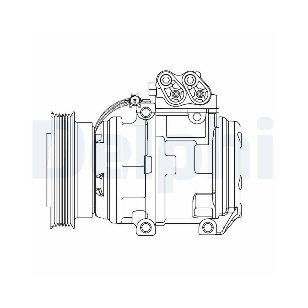 DELPHI CS20488 Kompressor, Klimaanlage für HYUNDAI KIA