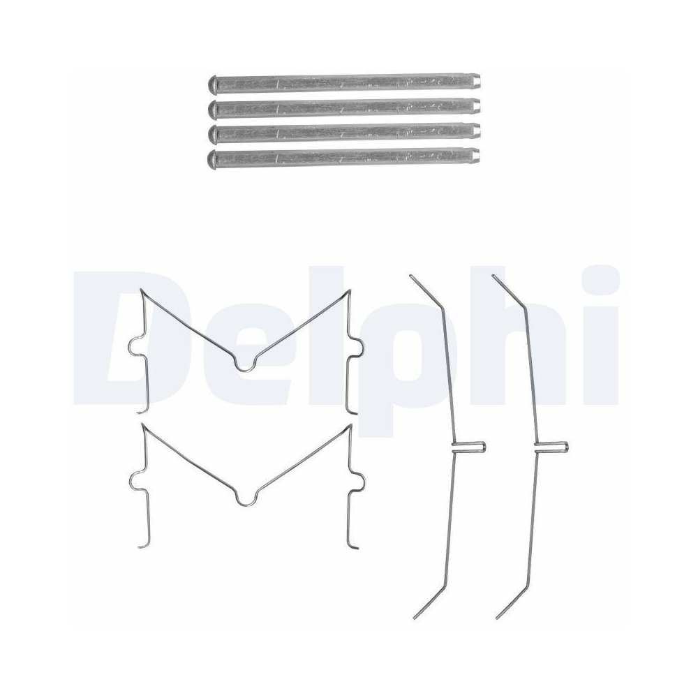 DELPHI LX0637 Zubeh&ouml;rsatz, Scheibenbremsbelag f&uuml;r TOYOTA, Vorderachse