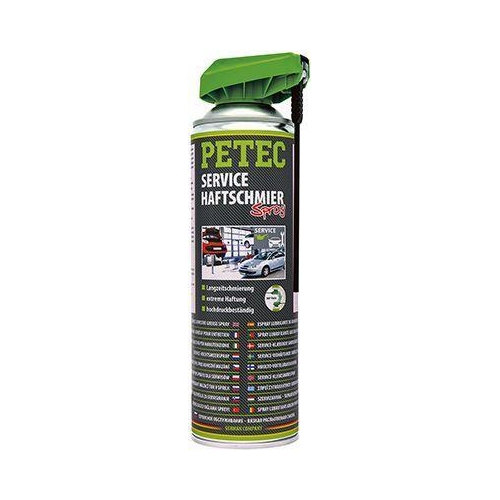 PETEC 6x 71550 Service-Haftschmierspray 500 ml Spray Langzeit Schmiermittel