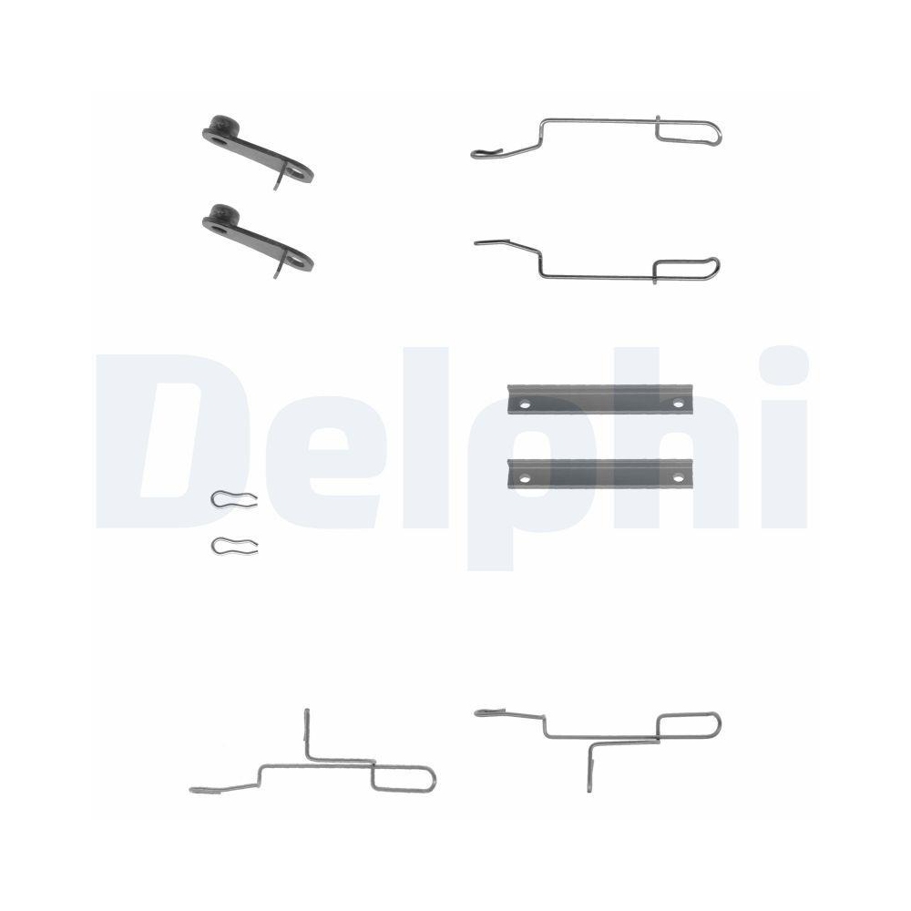 DELPHI LX0168 Zubeh&ouml;rsatz, Scheibenbremsbelag f&uuml;r CITRO&Euml;N PEUGEOT, Vorderachse