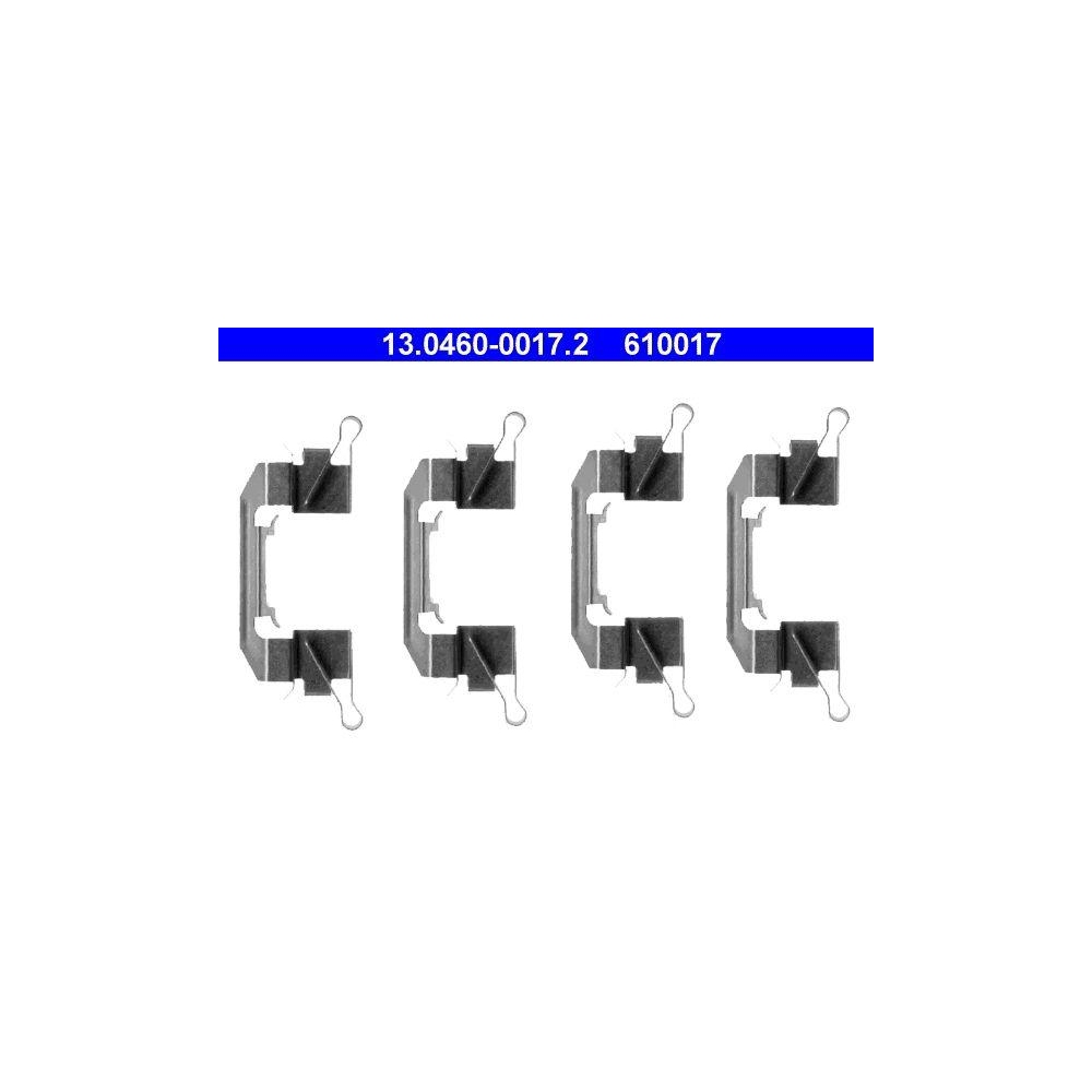 Zubeh&ouml;rsatz, Scheibenbremsbelag ATE 13.0460-0017.2 f&uuml;r NISSAN, Vorderachse