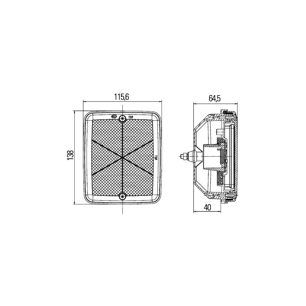 HELLA R&uuml;ckfahrleuchte 2ZR 013 236-051 f&uuml;r, hinten