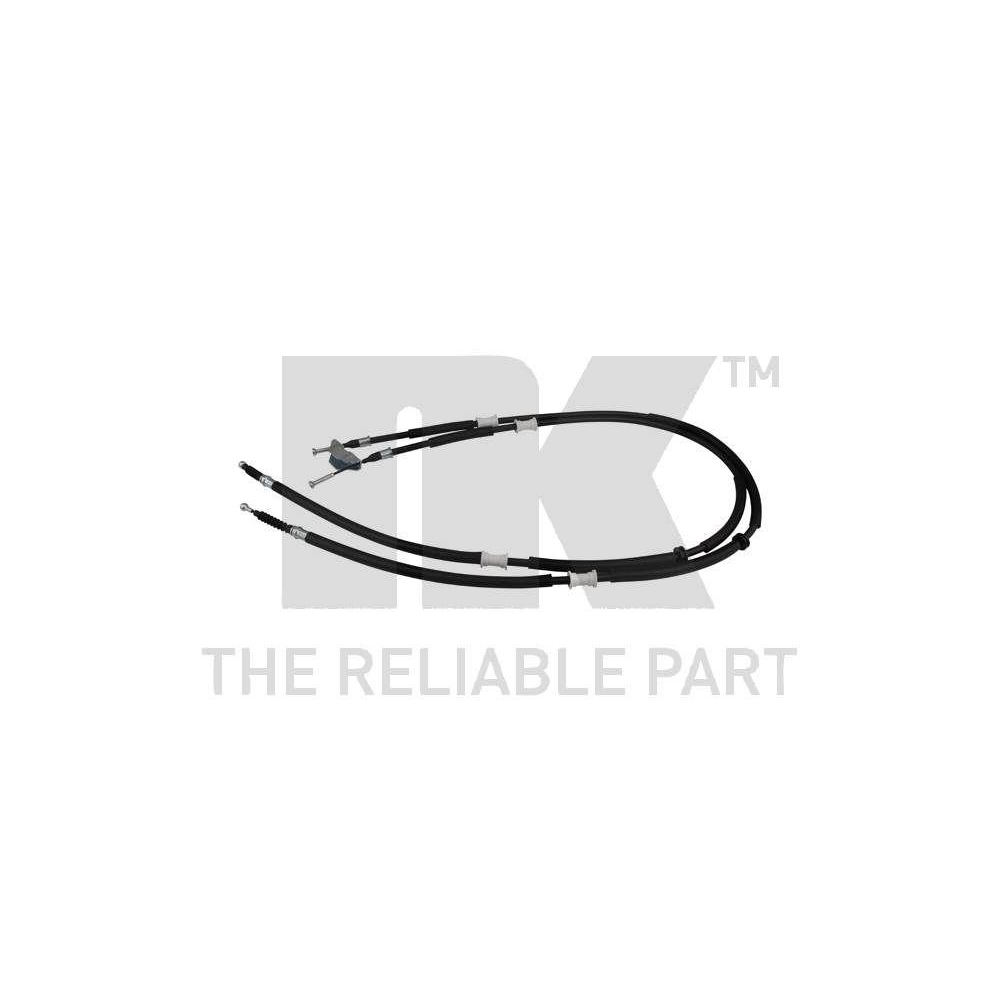 Seilzug, Feststellbremse NK 9036118 f&uuml;r OPEL VAUXHALL CHEVROLET, links, mitte