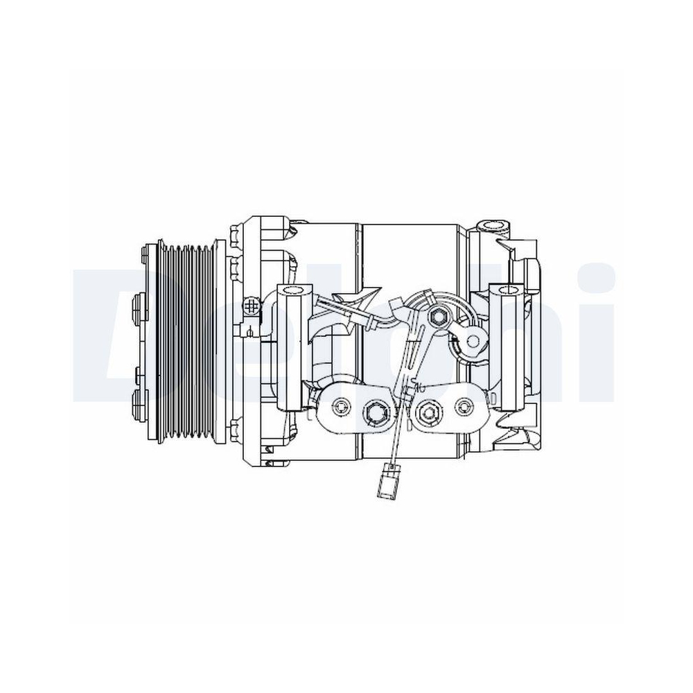 DELPHI CS20492 Kompressor, Klimaanlage f&uuml;r HONDA