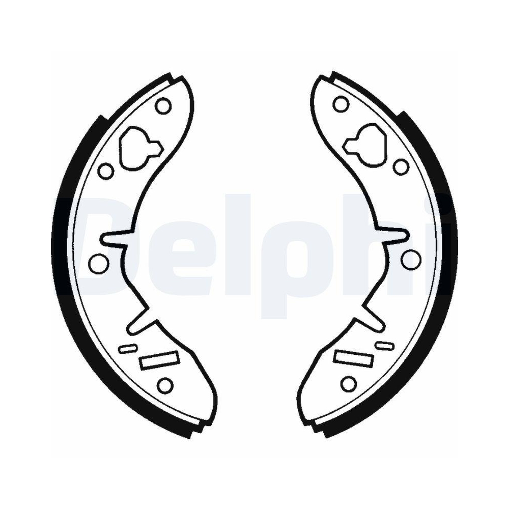 DELPHI LS1415 Bremsbackensatz f&uuml;r AUSTIN DAF INNOCENTI MG MORRIS ROVER RELIANT