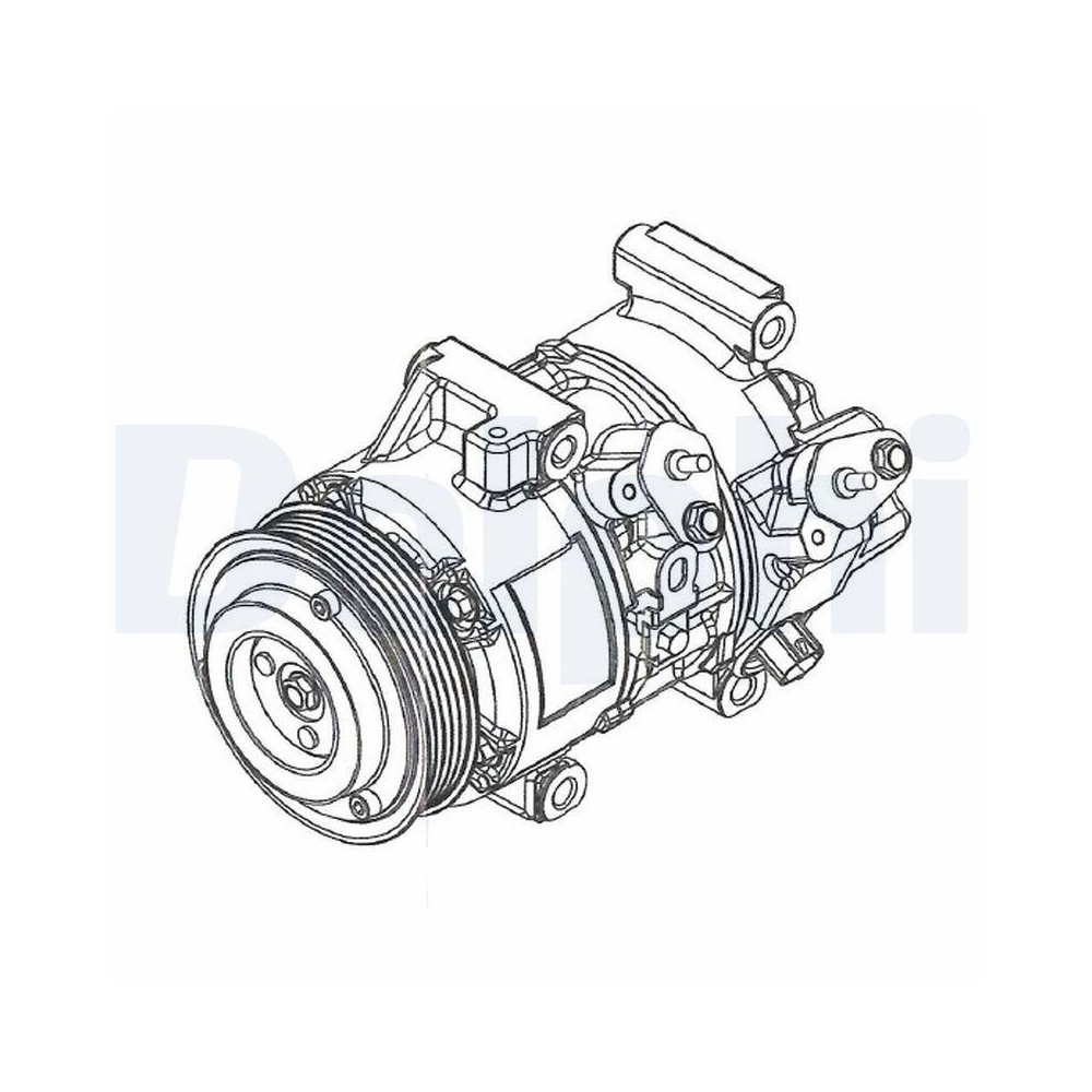 DELPHI CS20495 Kompressor, Klimaanlage f&uuml;r TOYOTA