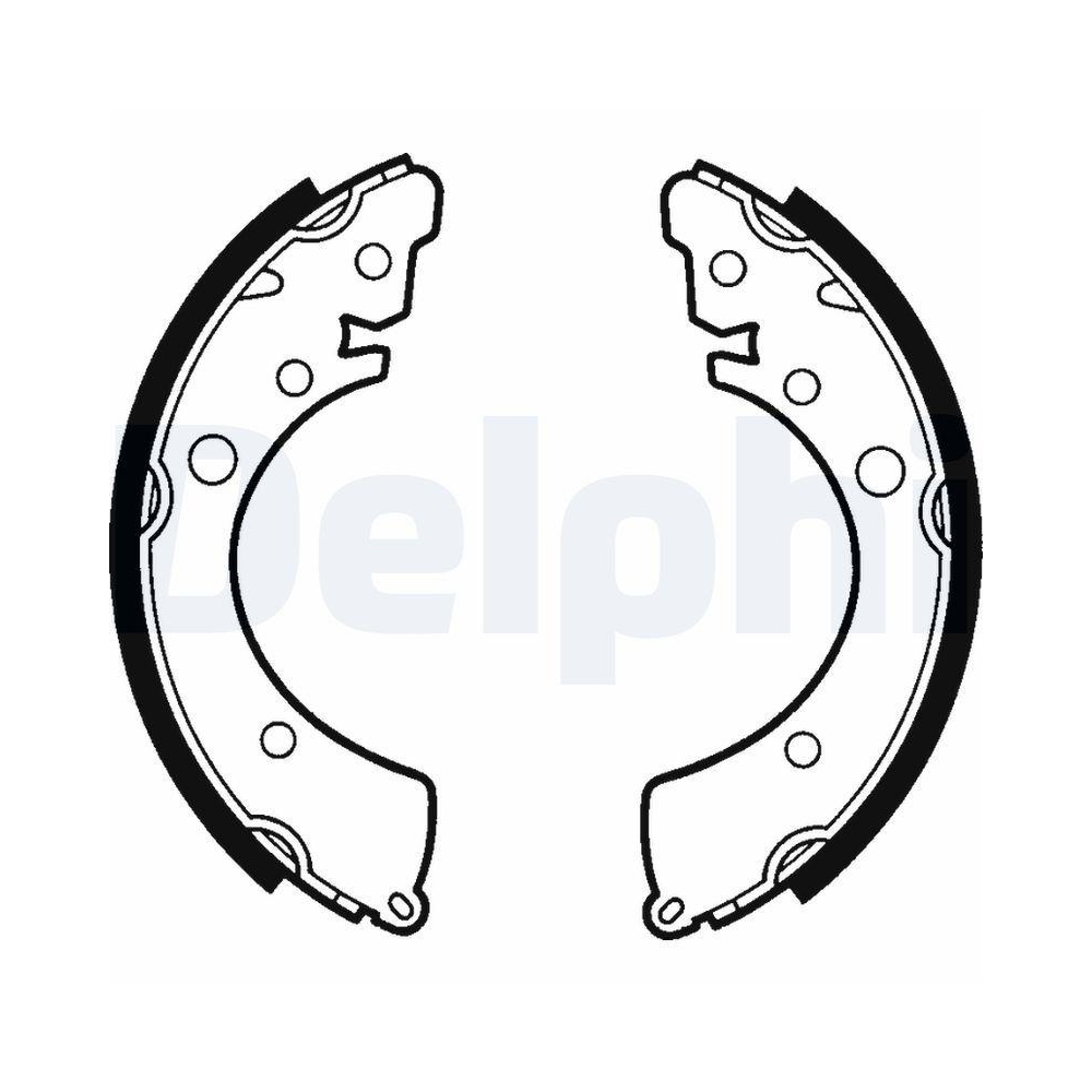 Bremsbackensatz DELPHI LS1417 für HONDA, Hinterachse