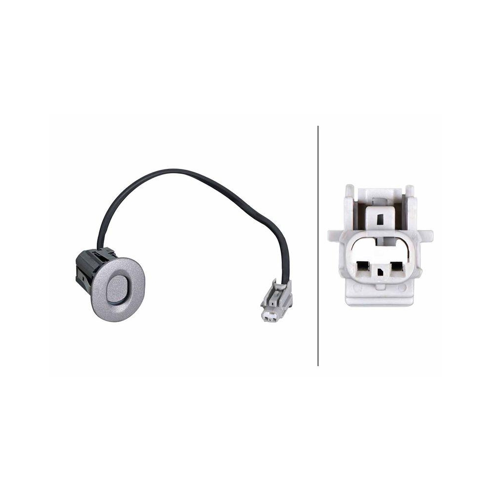 HELLA Sensor, Einparkhilfe 6PX 358 269-471 f&uuml;r NISSAN, hinten, vorne