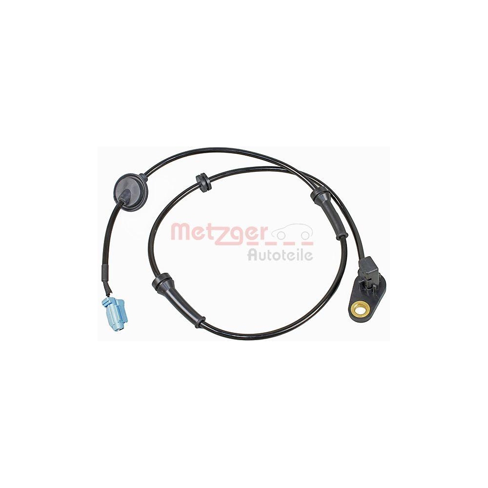 Sensor, Raddrehzahl METZGER 09001089 f&uuml;r NISSAN, Vorderachse links