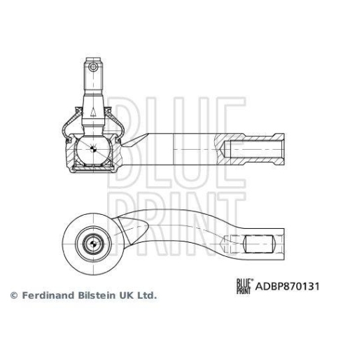 Spurstangenkopf BLUE PRINT ADBP870131 f&uuml;r TOYOTA, Vorderachse links