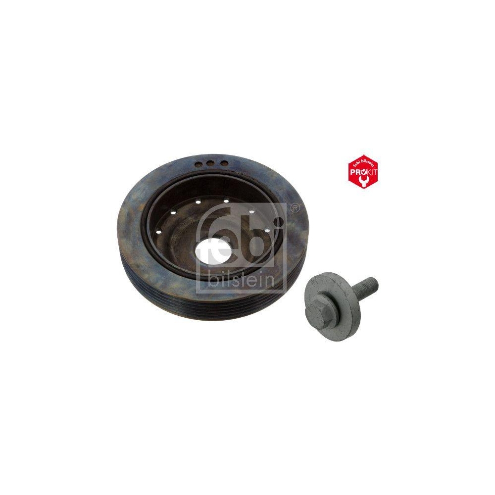 FEBI BILSTEIN Riemenscheibe, Kurbelwelle 45179 ProKit f&uuml;r RENAULT