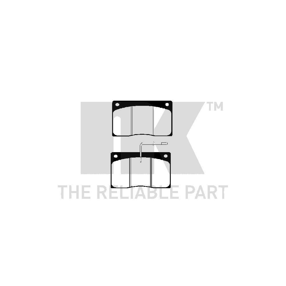 Bremsbelagsatz, Scheibenbremse NK 223921 f&uuml;r JAGUAR RENAULT, Hinterachse