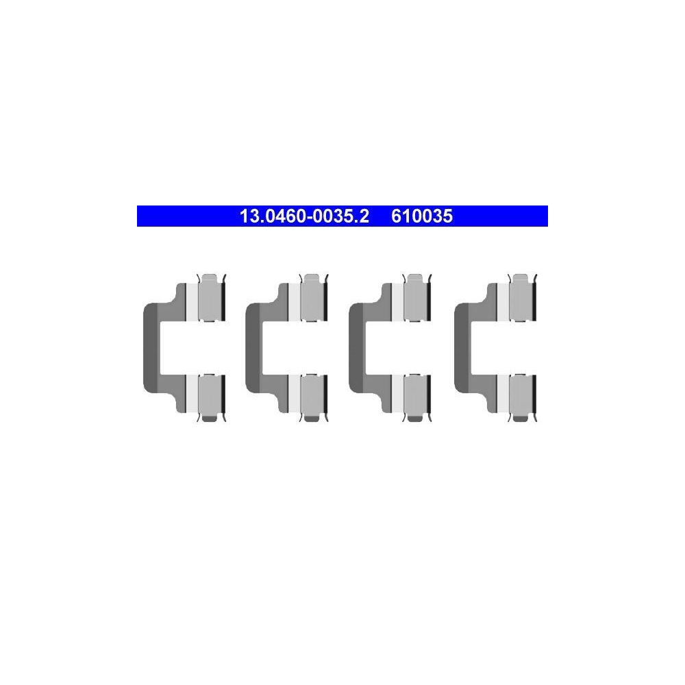 Zubeh&ouml;rsatz, Scheibenbremsbelag ATE 13.0460-0035.2 f&uuml;r VAG, Hinterachse