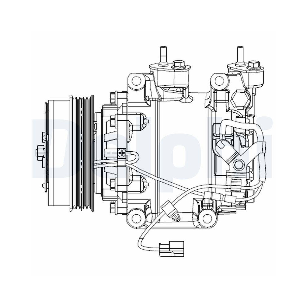 DELPHI CS20510 Kompressor, Klimaanlage f&uuml;r HONDA