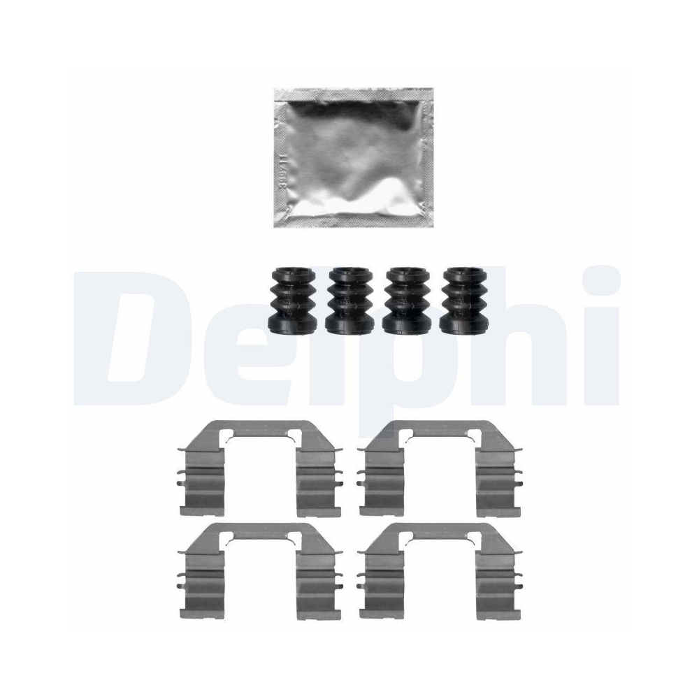 DELPHI LX0644 Zubeh&ouml;rsatz, Scheibenbremsbelag f&uuml;r CHEVROLET, Vorderachse