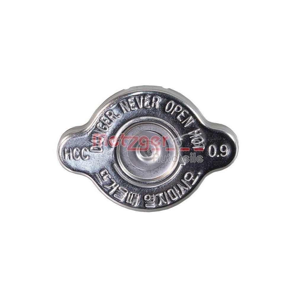 Verschlussdeckel, K&uuml;hler METZGER 2141038 ORIGINAL ERSATZTEIL f&uuml;r HYUNDAI