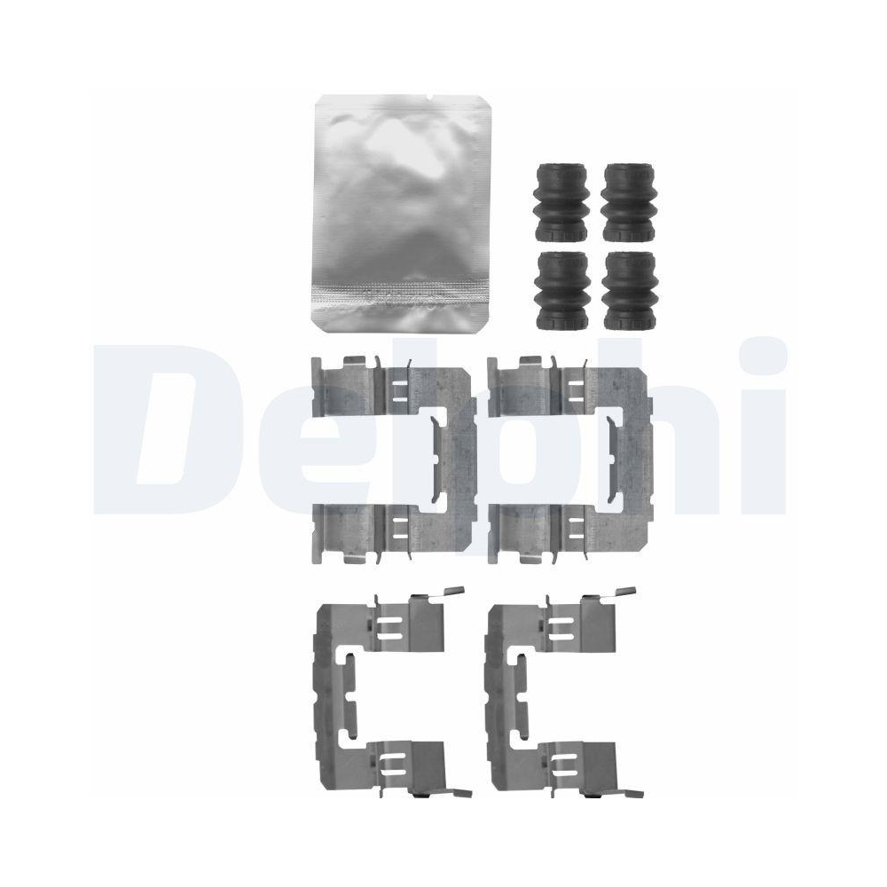 DELPHI LX0645 Zubeh&ouml;rsatz, Scheibenbremsbelag f&uuml;r SUBARU, Vorderachse