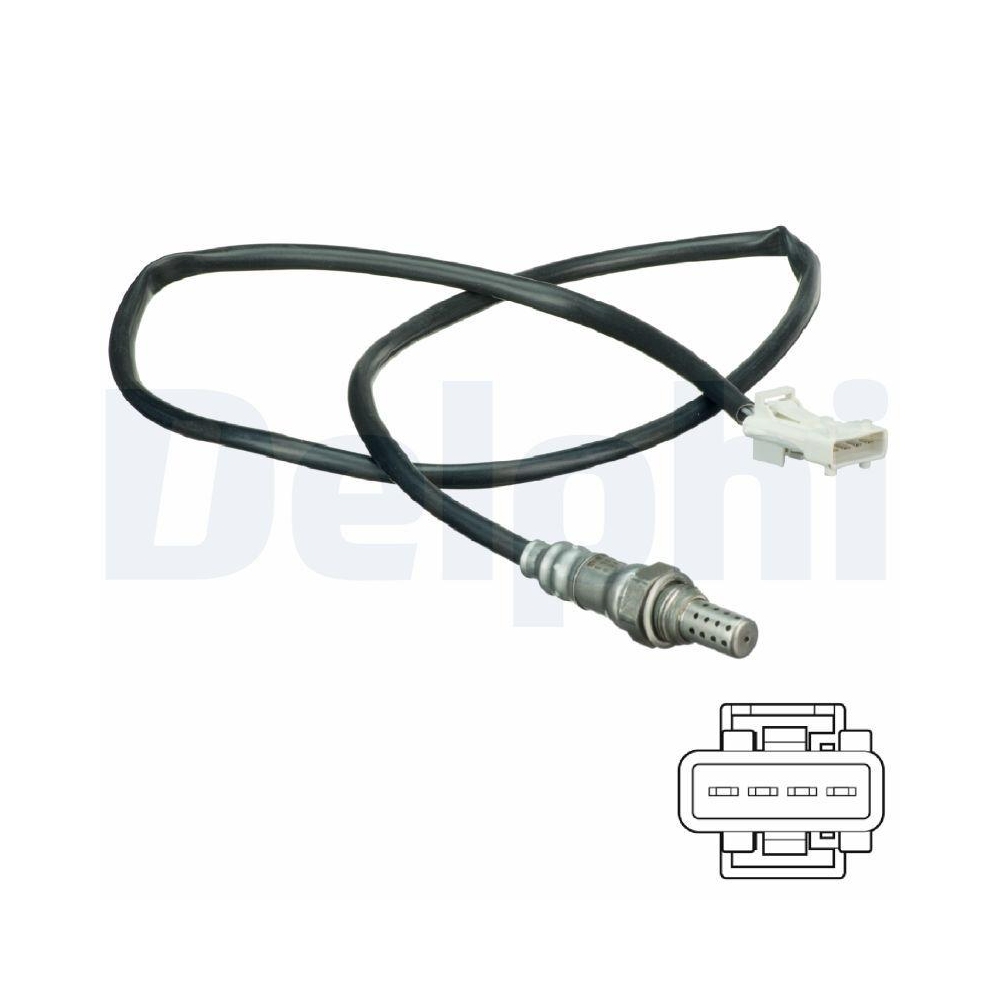 DELPHI ES20115-12B1 Lambdasonde f&uuml;r SAAB VOLVO, links, nach Katalysator