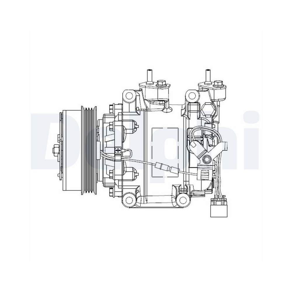 DELPHI CS20515 Kompressor, Klimaanlage f&uuml;r HONDA