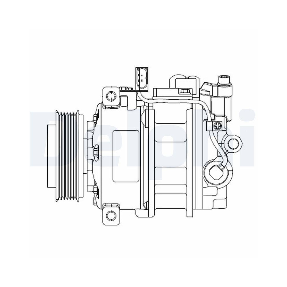 DELPHI CS20522 Kompressor, Klimaanlage f&uuml;r VW
