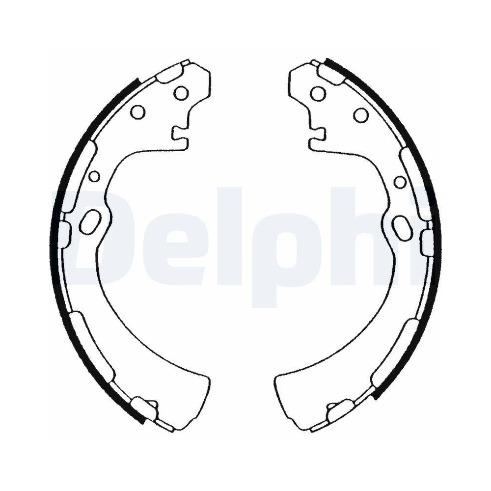 DELPHI LS1505 Bremsbackensatz f&uuml;r NISSAN, Hinterachse