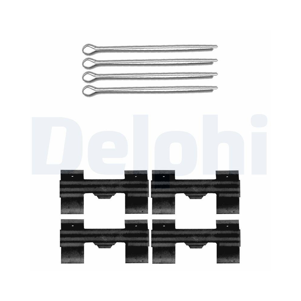 DELPHI LX0648 Zubeh&ouml;rsatz, Scheibenbremsbelag f&uuml;r LDV, Vorderachse