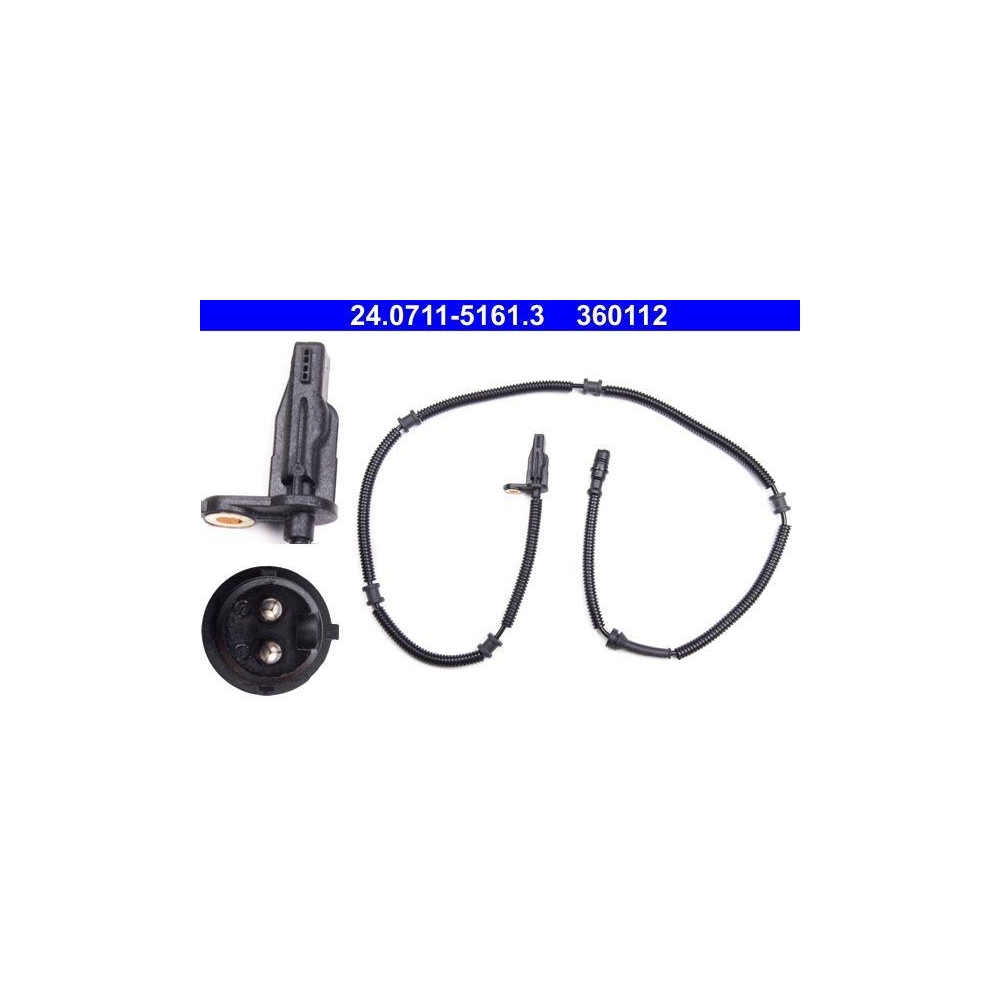 Sensor, Raddrehzahl ATE 24.0711-5161.3 f&uuml;r RENAULT, Hinterachse