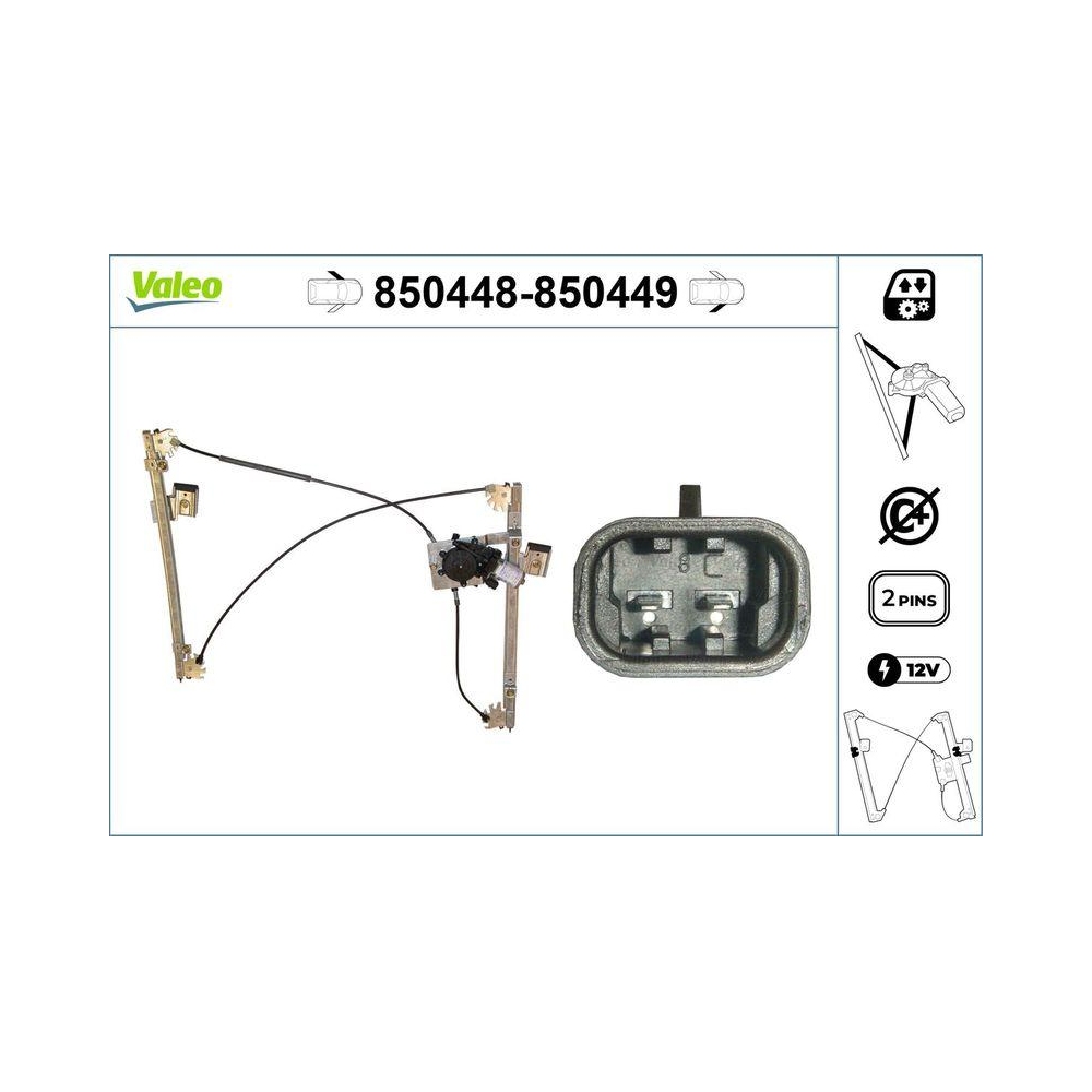Fensterheber VALEO 850448 für VW, vorne links