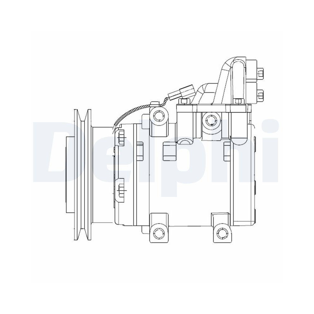 DELPHI CS20524 Kompressor, Klimaanlage f&uuml;r FORD