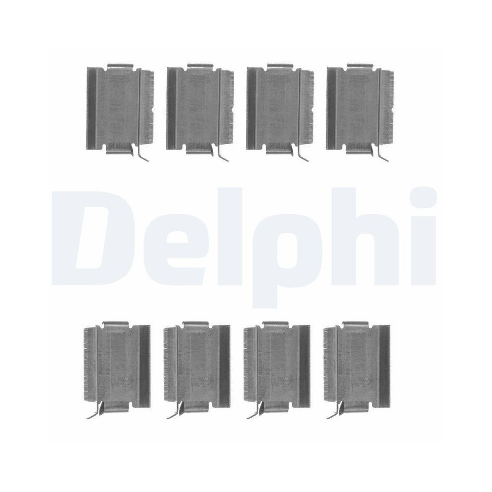 DELPHI LX0649 Zubeh&ouml;rsatz, Scheibenbremsbelag f&uuml;r, Hinterachse