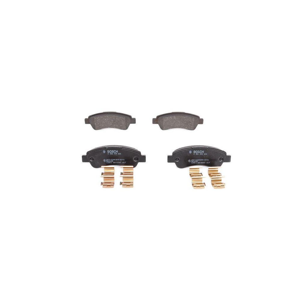 Bremsbelagsatz, Scheibenbremse BOSCH 0 986 494 604 f&uuml;r ALFA ROMEO CITRO&Euml;N FIAT