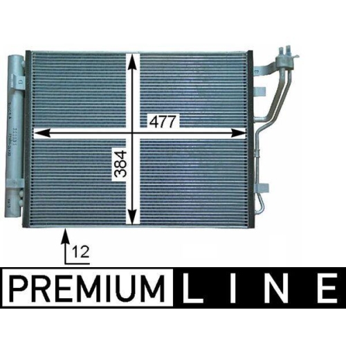 MAHLE AC 709 000P Kondensator, Klimaanlage BEHR *** PREMIUM LINE *** f&uuml;r HYUNDAI