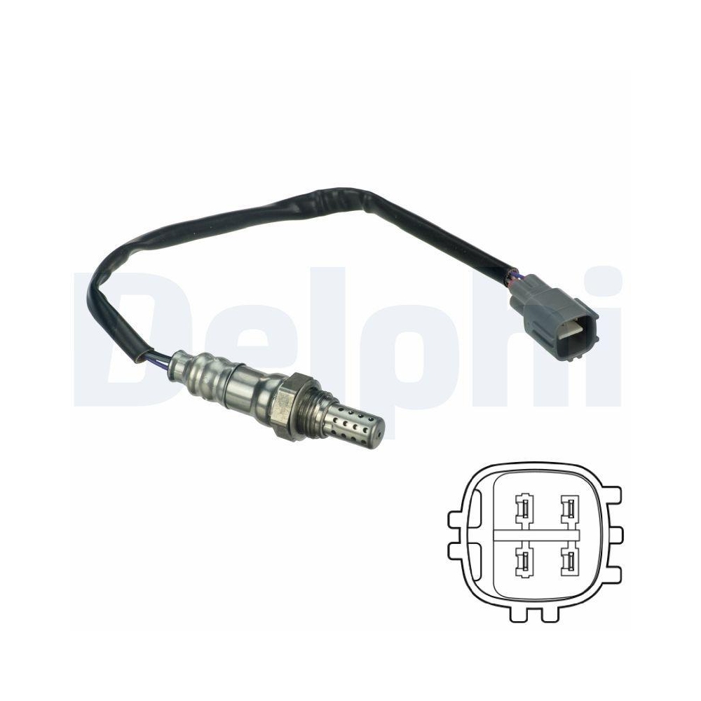 DELPHI ES20118-12B1 Lambdasonde f&uuml;r DAIHATSU TOYOTA GENERAL MOTORS LEXUS, links