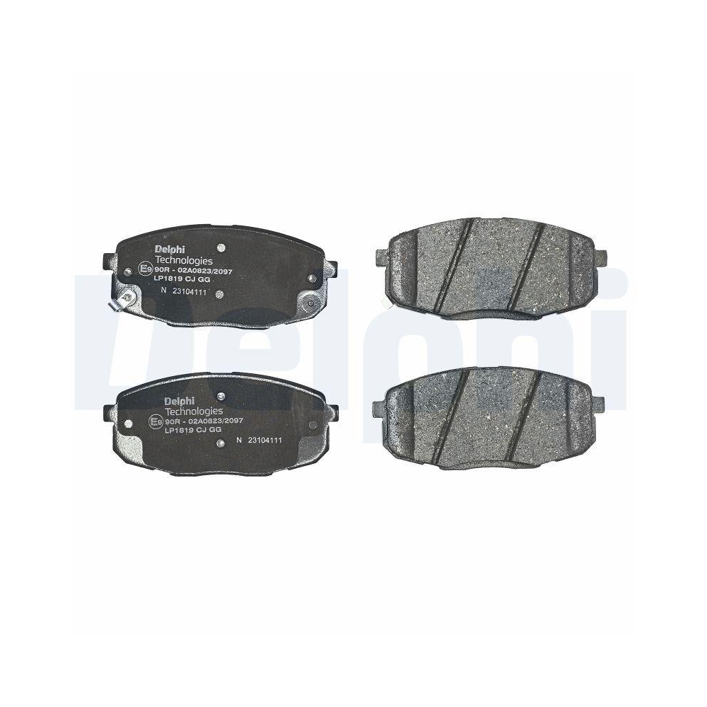 DELPHI LP1819 Bremsbelagsatz, Scheibenbremse f&uuml;r HYUNDAI KIA HYUNDAI (BEIJING)