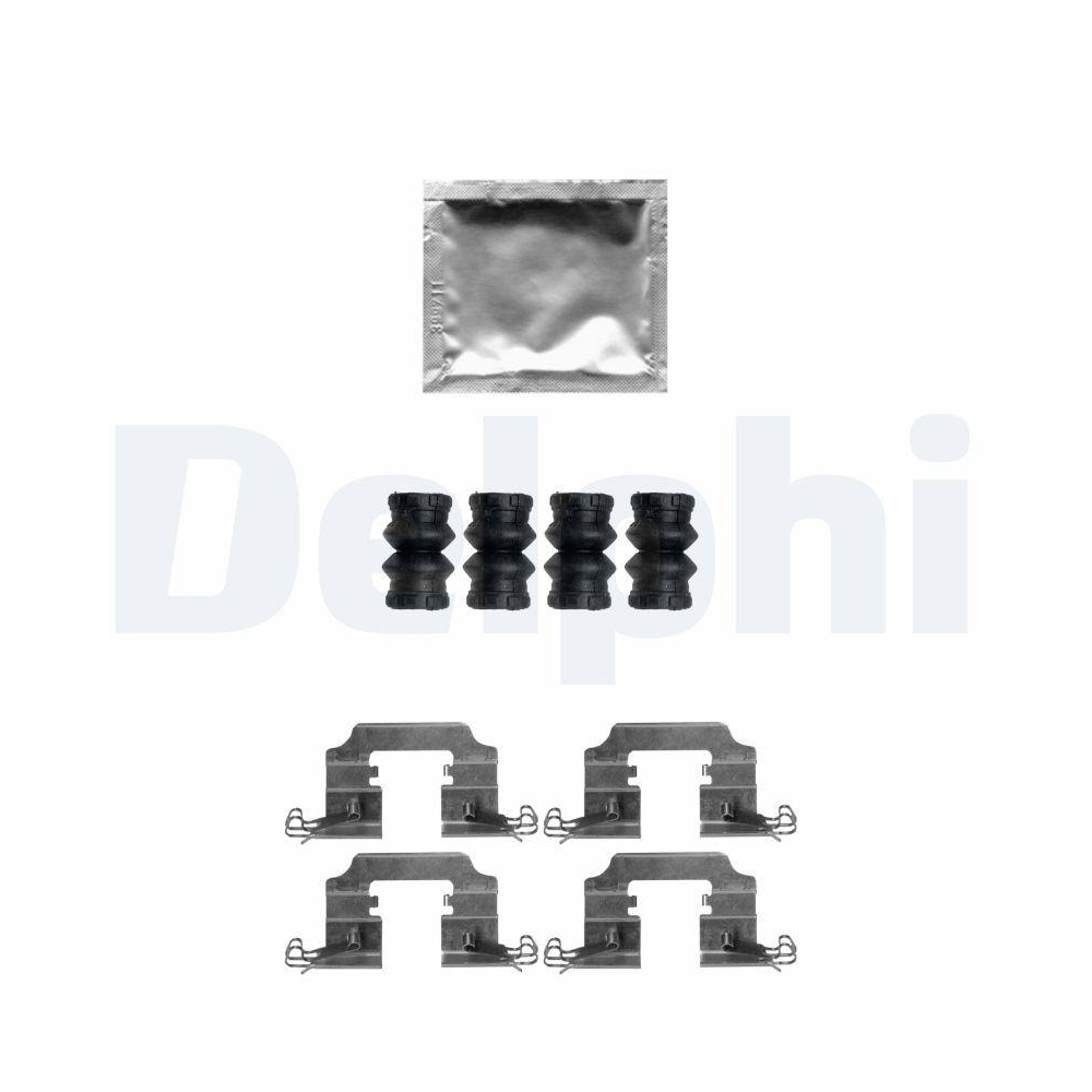 DELPHI LX0650 Zubeh&ouml;rsatz, Scheibenbremsbelag f&uuml;r, Hinterachse