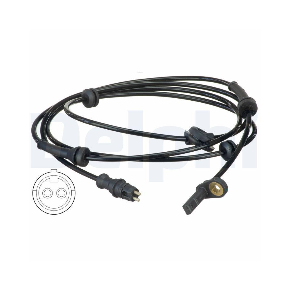 DELPHI SS20484 Sensor, Raddrehzahl f&uuml;r FIAT, Hinterachse