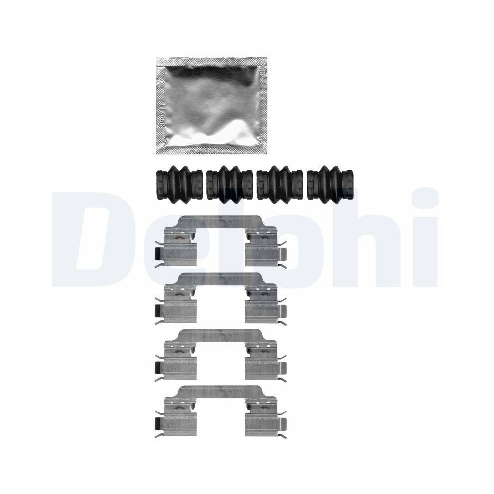 DELPHI LX0651 Zubeh&ouml;rsatz, Scheibenbremsbelag f&uuml;r MERCEDES-BENZ, Hinterachse