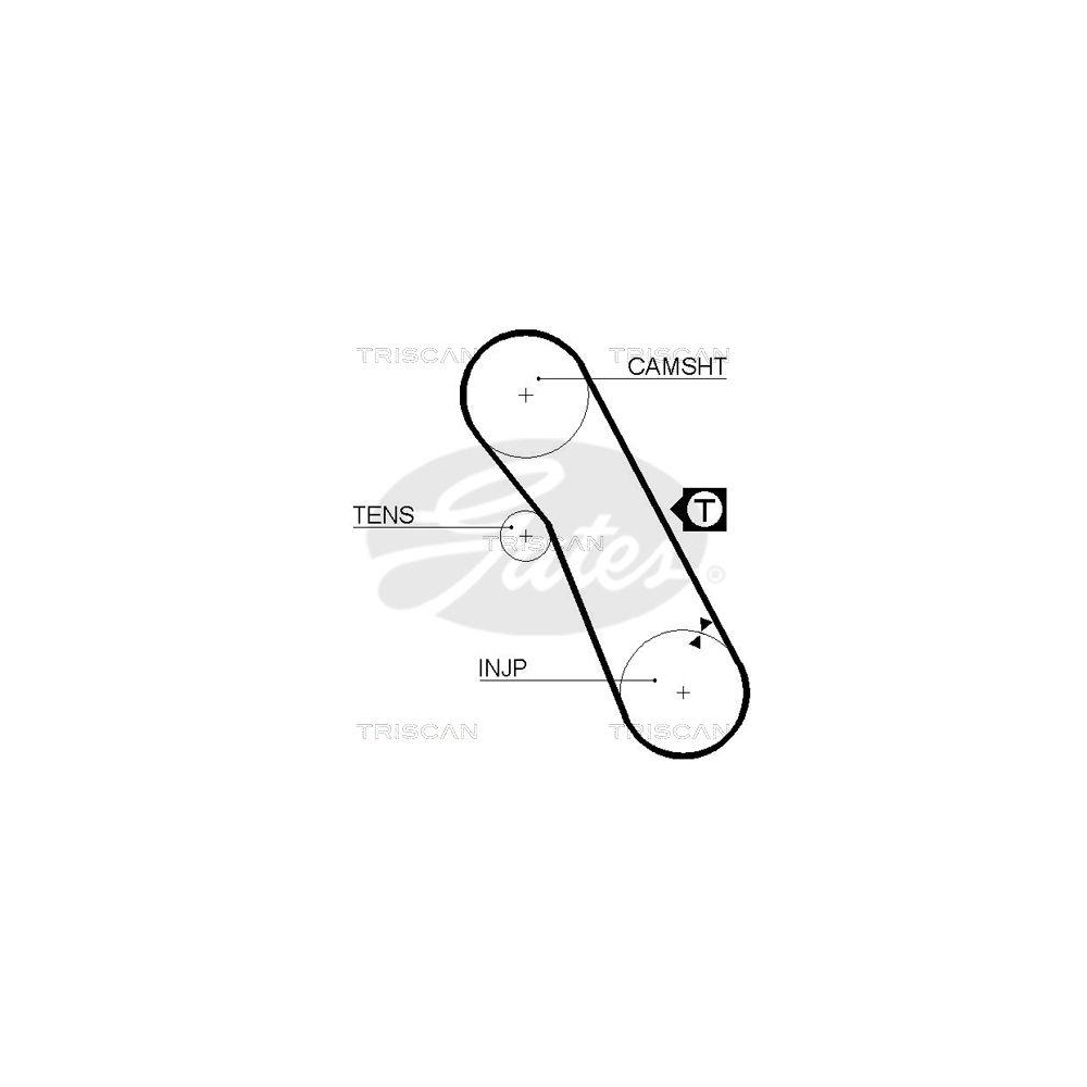 Zahnriemen TRISCAN 8645 5055xs f&uuml;r FORD DANA