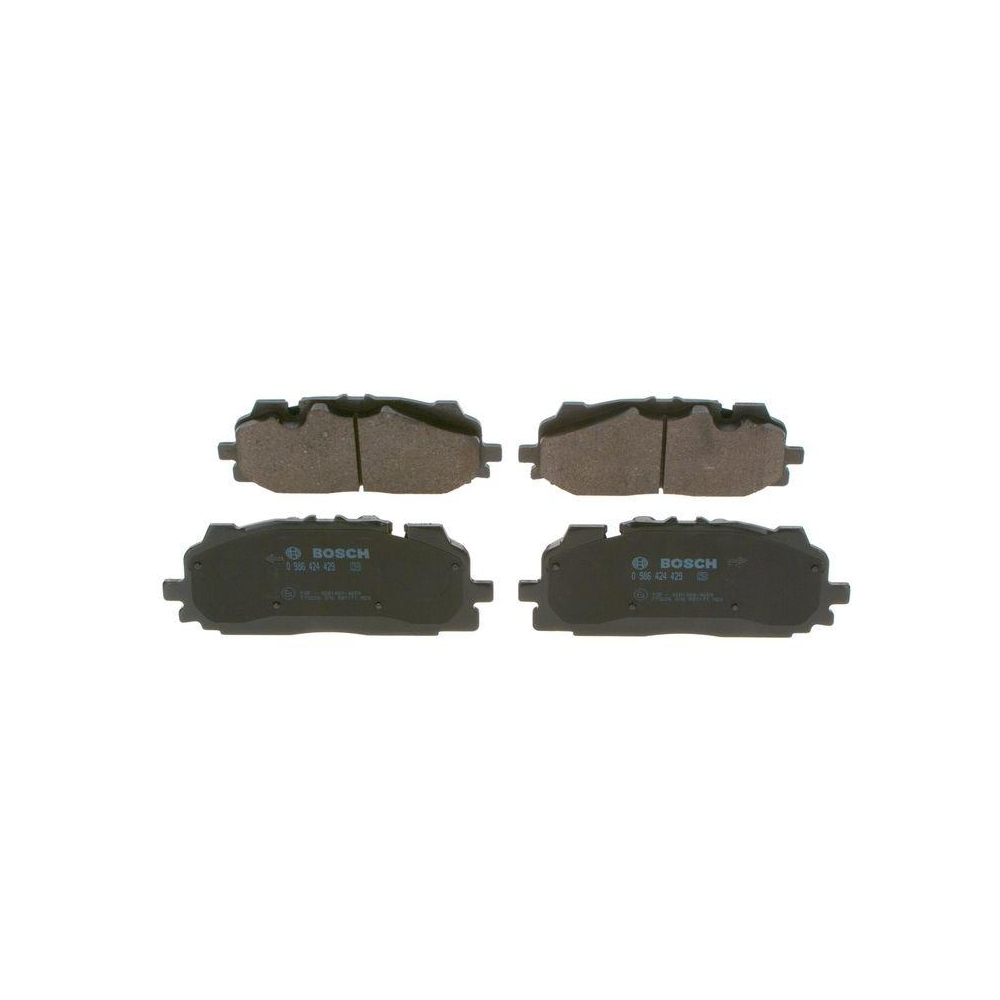 Bremsbelagsatz, Scheibenbremse BOSCH 0 986 424 429 f&uuml;r AUDI SEAT SKODA VW