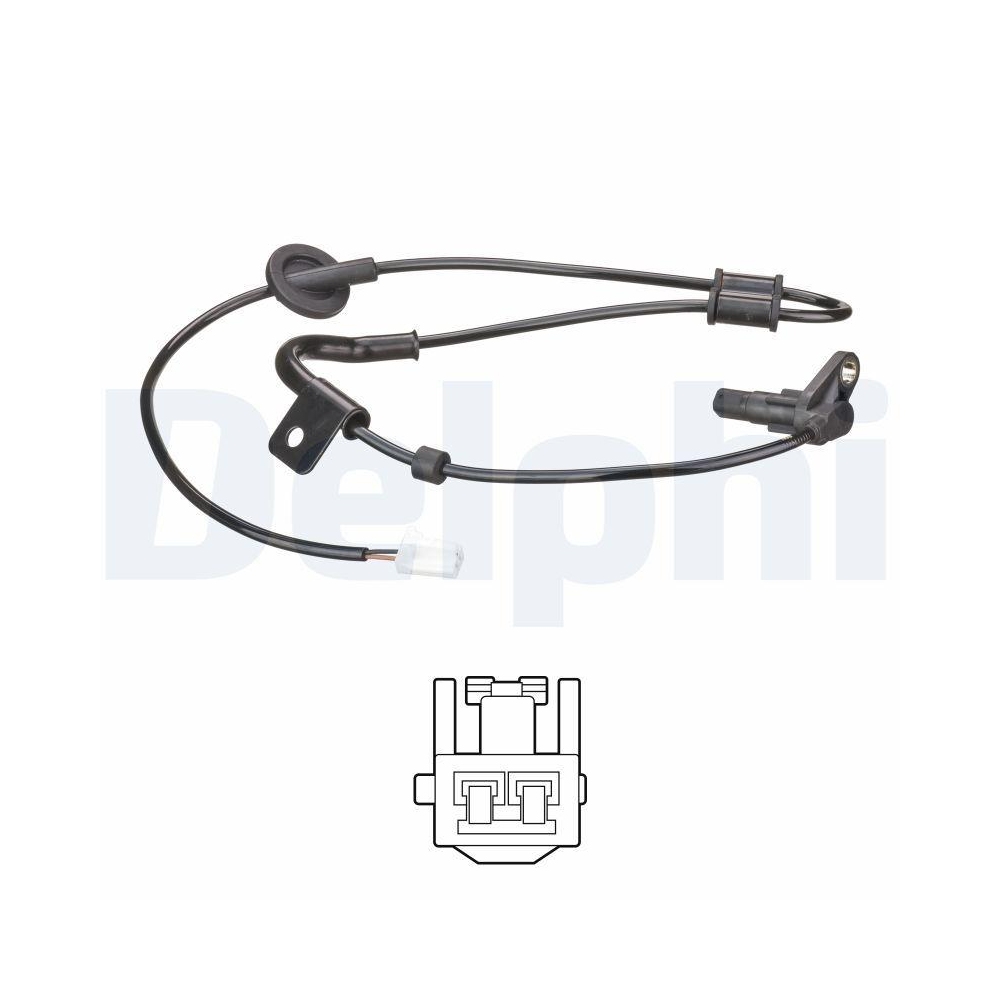 DELPHI SS20529 Sensor, Raddrehzahl f&uuml;r HYUNDAI, Hinterachse rechts