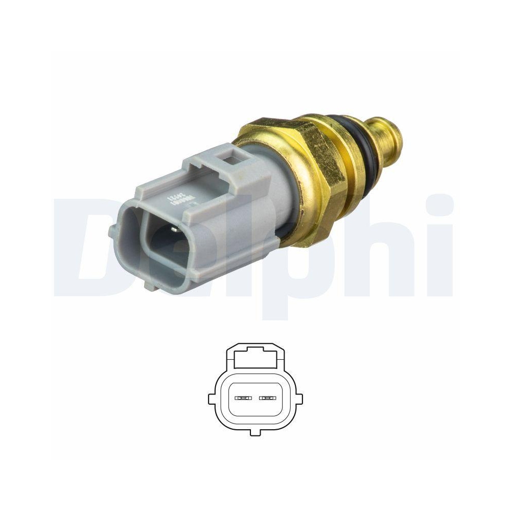 Sensor, Kühlmitteltemperatur DELPHI TS10481 für FORD, unten