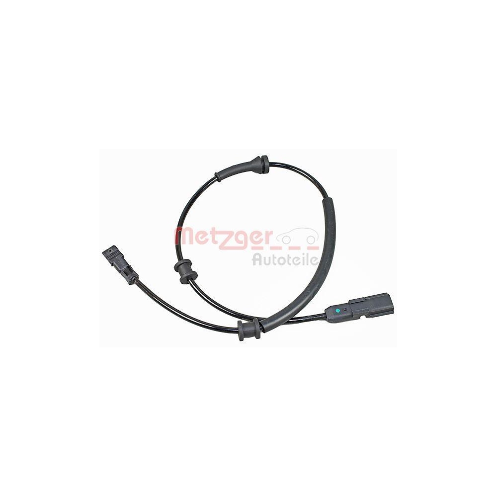 Sensor, Raddrehzahl METZGER 09001101 f&uuml;r RENAULT, Hinterachse