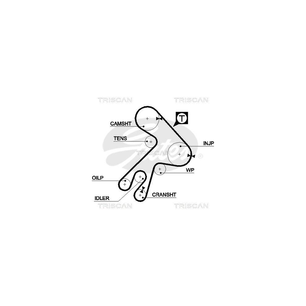 Zahnriemen TRISCAN 8645 5057xs f&uuml;r DAIHATSU TOYOTA DANA