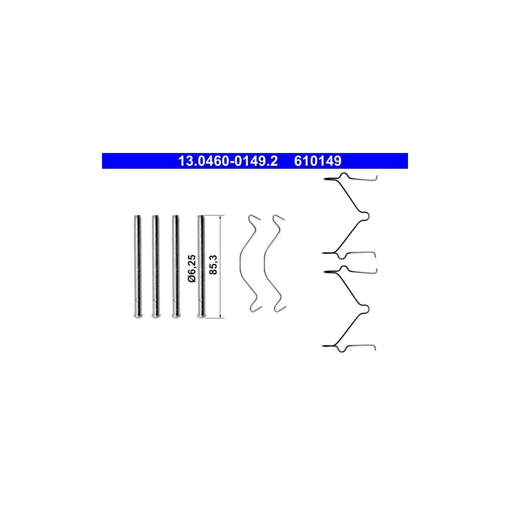 Zubeh&ouml;rsatz, Scheibenbremsbelag ATE 13.0460-0149.2 f&uuml;r, Vorderachse