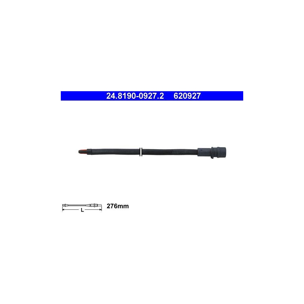 Warnkontakt, Bremsbelagverschlei&szlig; ATE 24.8190-0927.2 f&uuml;r PORSCHE, Vorderachse