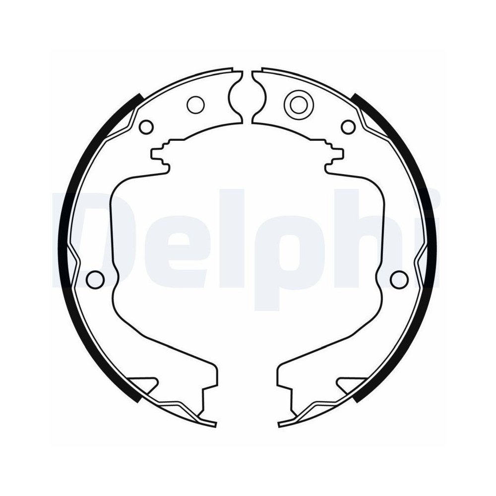 DELPHI LS2170 Bremsbackensatz, Feststellbremse f&uuml;r SUBARU, Hinterachse
