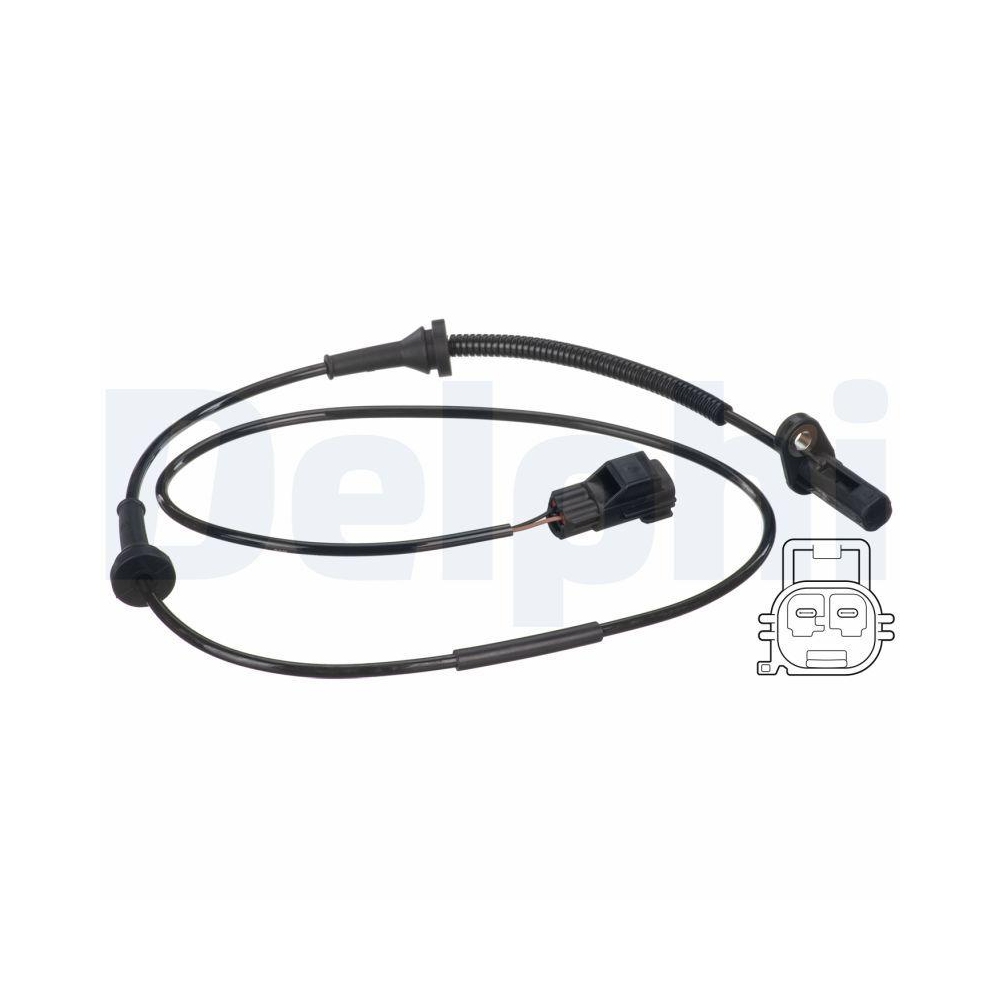 DELPHI SS20489 Sensor, Raddrehzahl f&uuml;r VOLVO, Vorderachse rechts