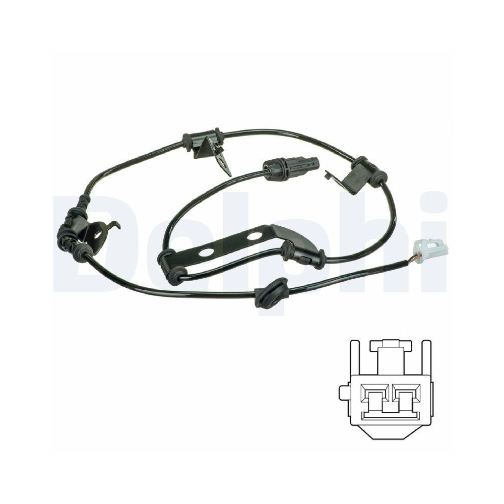 DELPHI SS20537 Sensor, Raddrehzahl f&uuml;r HYUNDAI, Hinterachse links