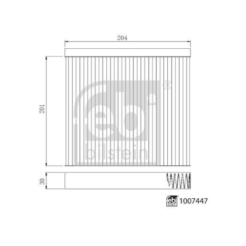 FEBI BILSTEIN 1007447 Filter, Innenraumluft f&uuml;r GREAT WALL HAVAL WEY TANK